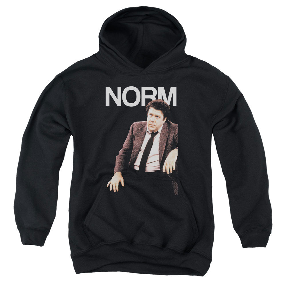 AN OFFCIALLY LICENSED CHEERS NORM YOUTH HOODIE BLACK