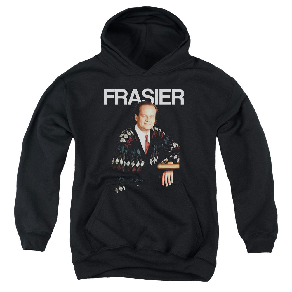 AN OFFCIALLY LICENSED CHEERS FRASIER YOUTH HOODIE BLACK