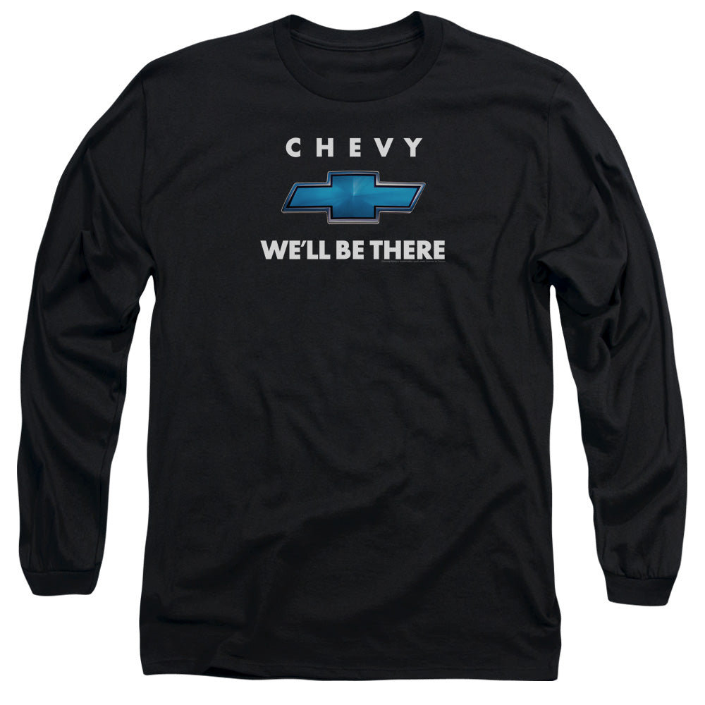 AN OFFCIALLY LICENSED CHEVROLET WELL BE THERE MEN'S LONG SLEEVE T-SHIRT BLACK