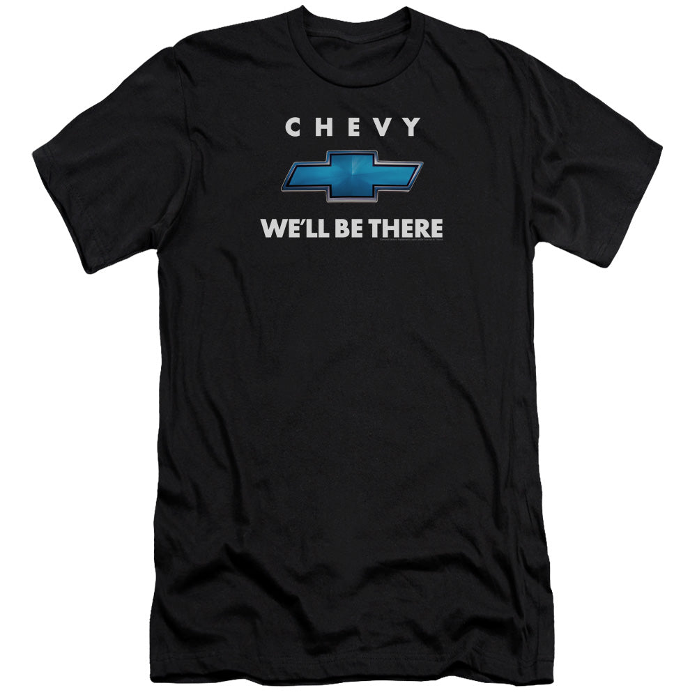 AN OFFCIALLY LICENSED CHEVROLET WELL BE THERE MEN'S PREMIUM SLIM FIT T-SHIRT BLACK
