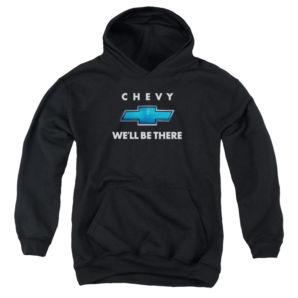 AN OFFCIALLY LICENSED CHEVROLET WELL BE THERE YOUTH HOODIE BLACK