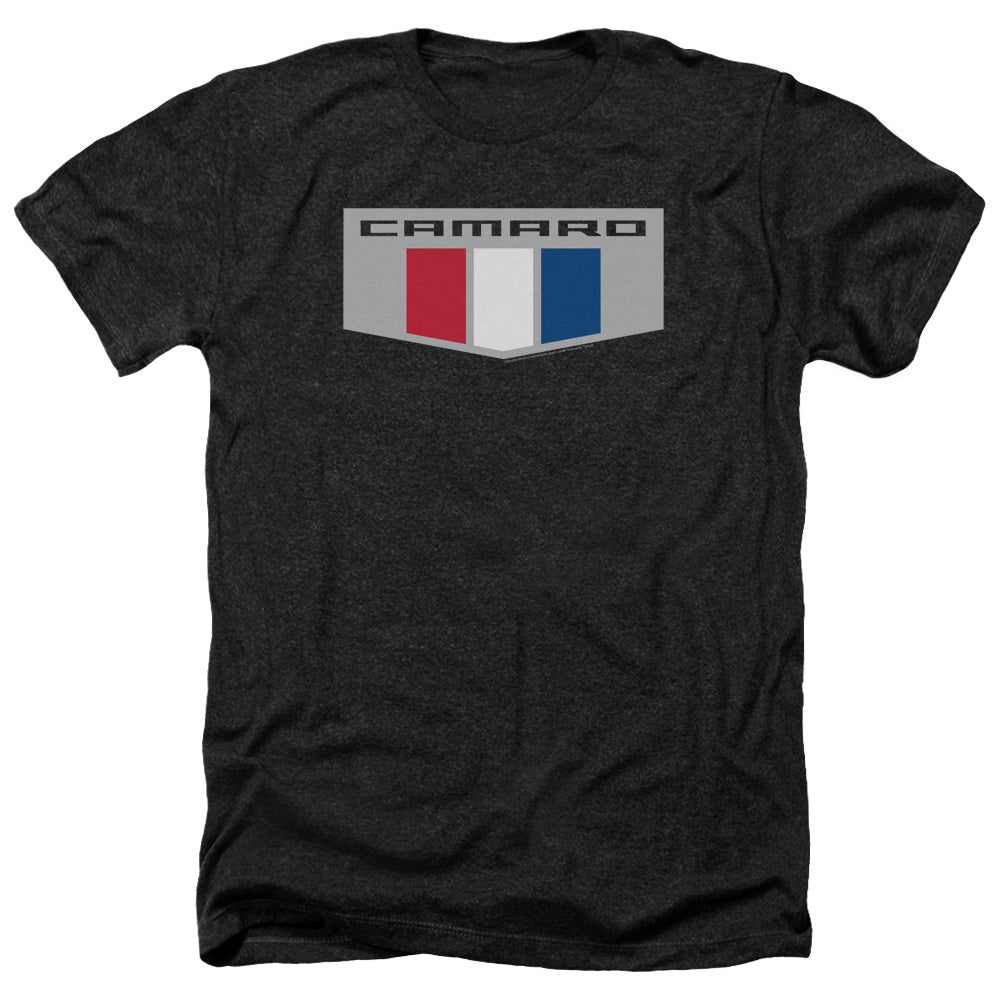AN OFFCIALLY LICENSED CHEVROLET CHROME EMBLEM MEN'S HEATHER T-SHIRT CHARCOAL