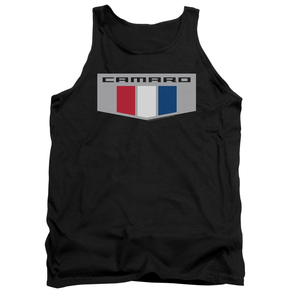 AN OFFCIALLY LICENSED CHEVROLET CHROME EMBLEM ADULT UNISEX TANK TOP BLACK