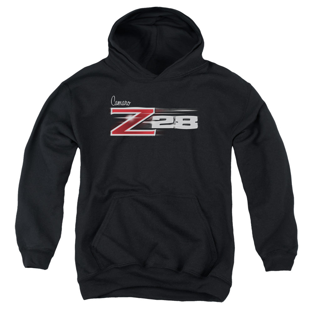 AN OFFCIALLY LICENSED CHEVROLET Z28 LOGO YOUTH HOODIE BLACK