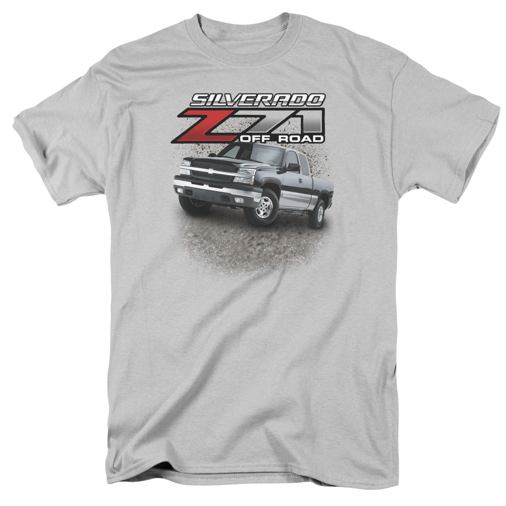 AN OFFCIALLY LICENSED CHEVROLET Z71 MEN'S REGULAR FIT T-SHIRT SILVER