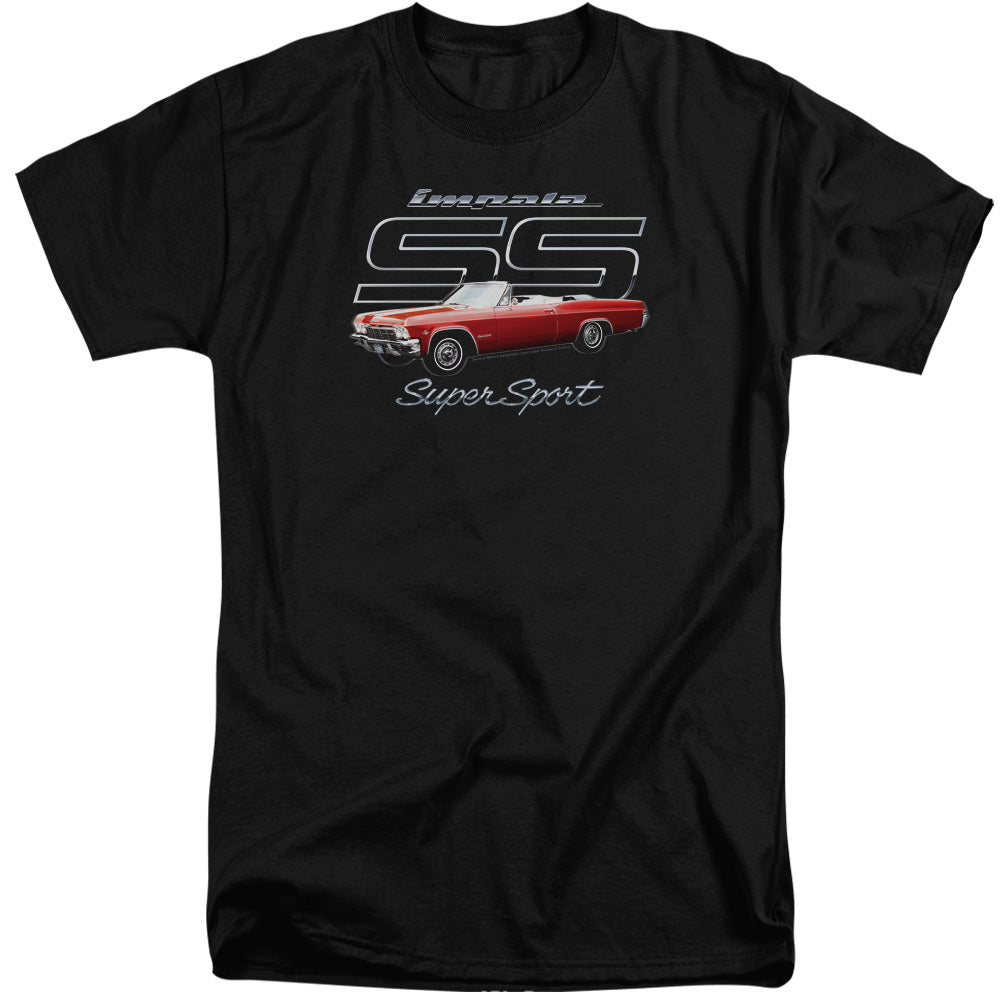 AN OFFCIALLY LICENSED CHEVROLET IMPALA SS MEN'S TALL FIT T-SHIRT BLACK