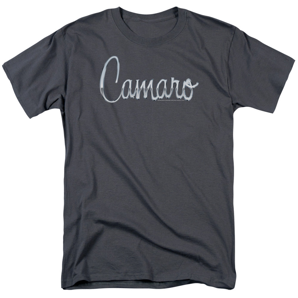 AN OFFCIALLY LICENSED CHEVROLET CLASSIC CAMARO METAL MEN'S REGULAR FIT T-SHIRT CHARCOAL