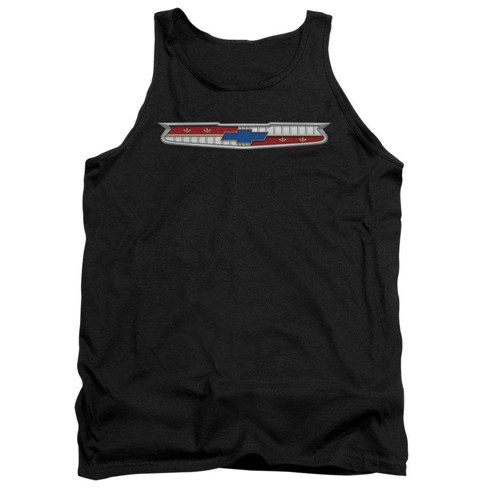 AN OFFCIALLY LICENSED CHEVROLET 56 BEL AIR EMBLEM ADULT UNISEX TANK TOP BLACK
