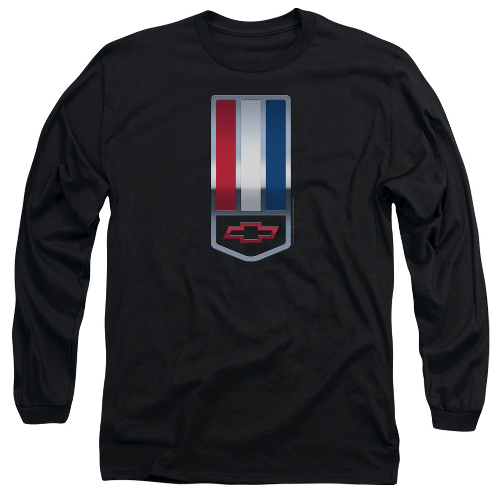 AN OFFCIALLY LICENSED CHEVROLET 1998 CAMARO NAMEPLATE MEN'S LONG SLEEVE T-SHIRT BLACK