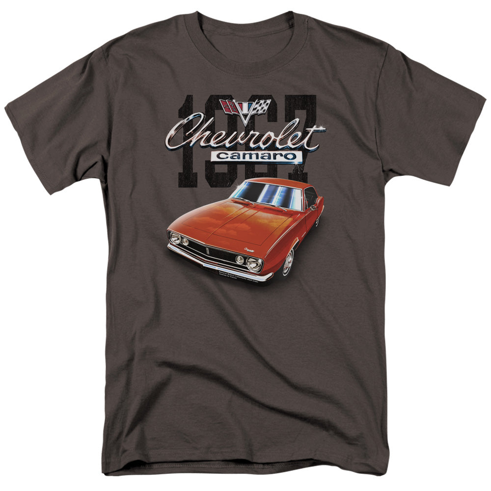 AN OFFCIALLY LICENSED CHEVROLET CLASSIC CAMARO MEN'S REGULAR FIT T-SHIRT CHARCOAL