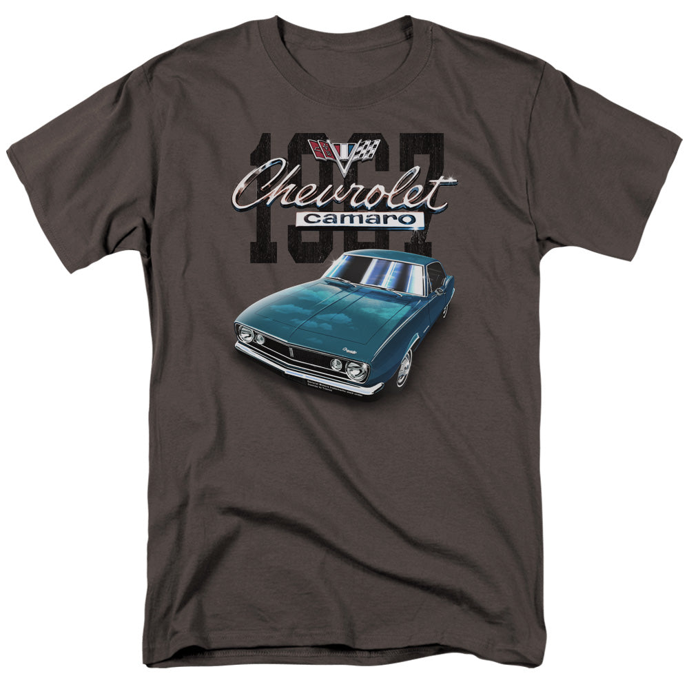 AN OFFCIALLY LICENSED CHEVROLET CLASSIC CAMARO MEN'S REGULAR FIT T-SHIRT CHARCOAL