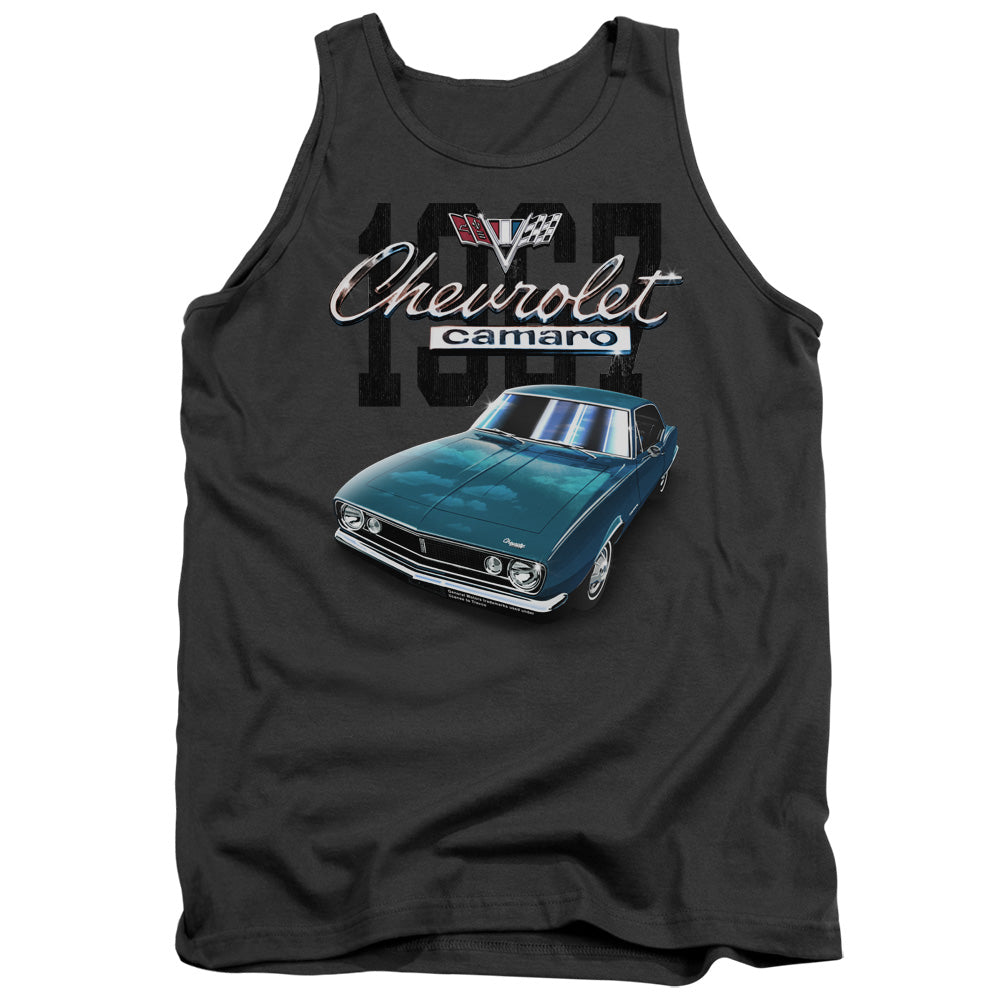 AN OFFCIALLY LICENSED CHEVROLET CLASSIC CAMARO ADULT UNISEX TANK TOP CHARCOAL