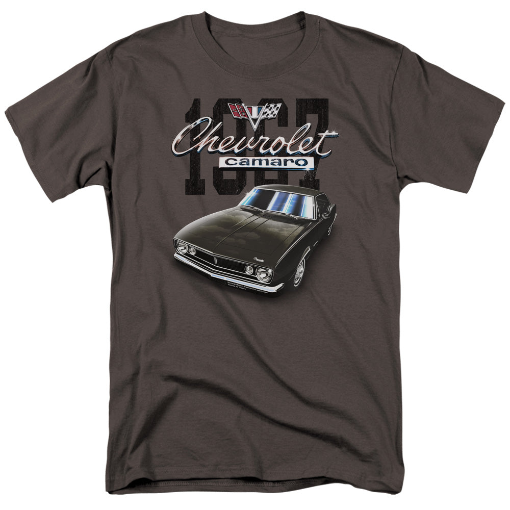 AN OFFCIALLY LICENSED CHEVROLET CLASSIC CAMARO MEN'S REGULAR FIT T-SHIRT CHARCOAL
