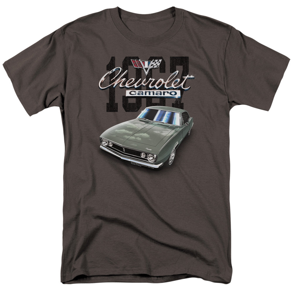 AN OFFCIALLY LICENSED CHEVROLET CLASSIC CAMARO MEN'S REGULAR FIT T-SHIRT CHARCOAL