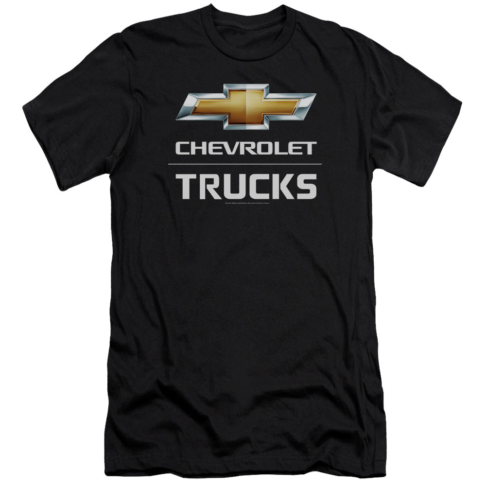 AN OFFCIALLY LICENSED CHEVROLET TRUCKS MEN'S PREMIUM SLIM FIT T-SHIRT BLACK