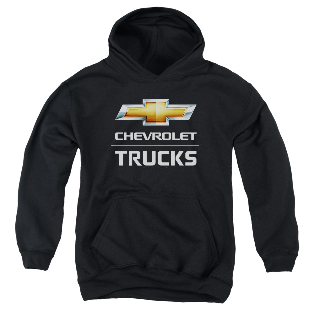 AN OFFCIALLY LICENSED CHEVROLET TRUCKS YOUTH HOODIE BLACK