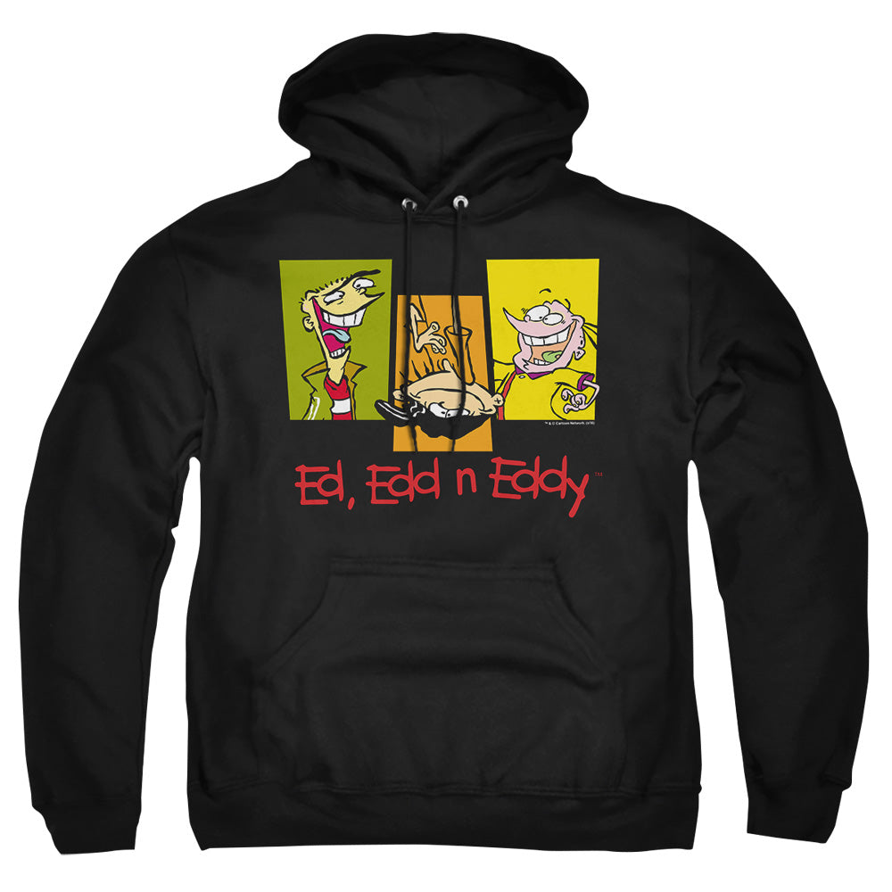 AN OFFCIALLY LICENSED ED EDD EDDY 3 EDS ADULT UNISEX PULLOVER HOODIE BLACK