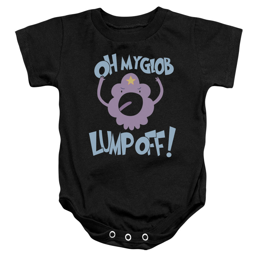 AN OFFCIALLY LICENSED ADVENTURE TIME LUMP OFF BABY BODYSUIT BLACK