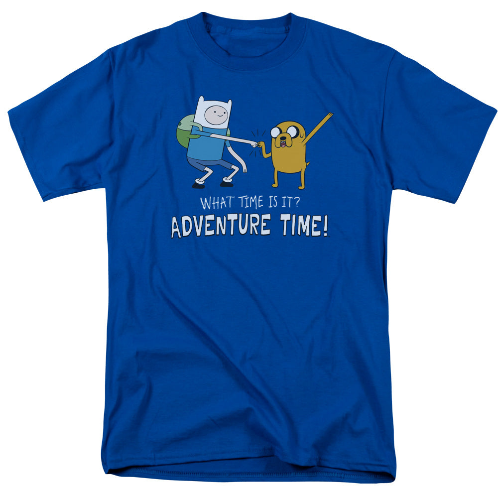 AN OFFCIALLY LICENSED ADVENTURE TIME FIST BUMP MEN'S REGULAR FIT T-SHIRT ROYAL