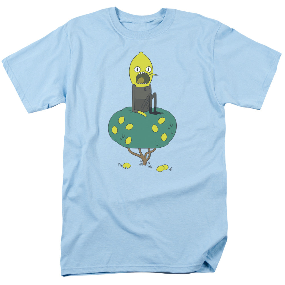 AN OFFCIALLY LICENSED ADVENTURE TIME LEMONGRAB MEN'S REGULAR FIT T-SHIRT LIGHT BLUE