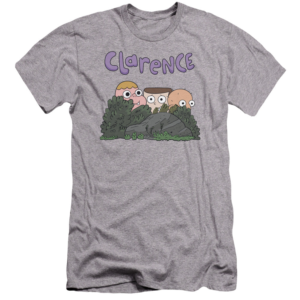 AN OFFCIALLY LICENSED CLARENCE GANG MEN'S PREMIUM SLIM FIT T-SHIRT ATHLETIC HEATHER