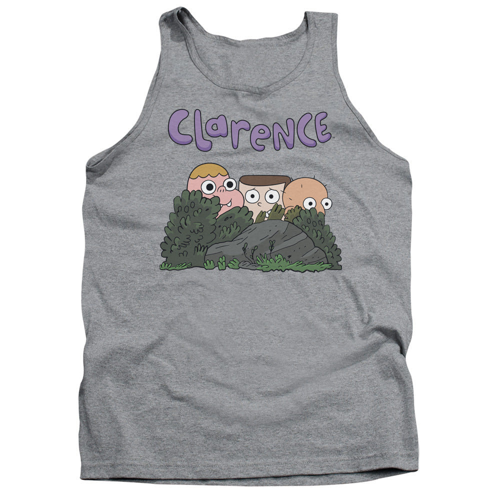 AN OFFCIALLY LICENSED CLARENCE GANG ADULT UNISEX TANK TOP ATHLETIC HEATHER