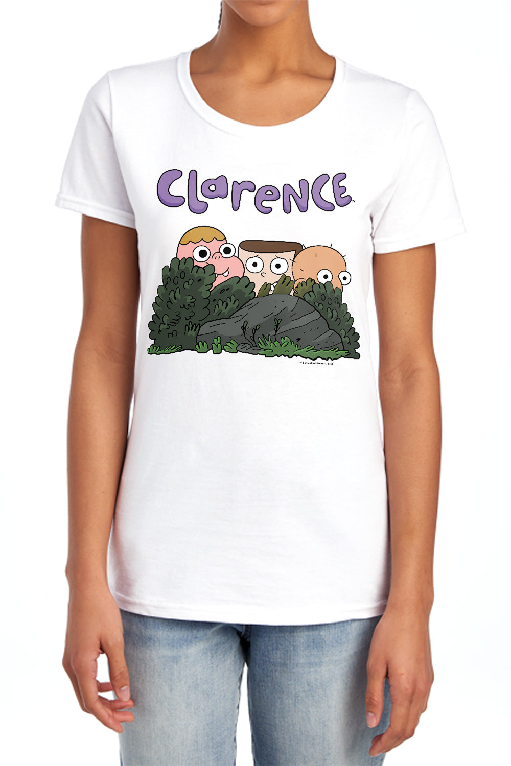 AN OFFCIALLY LICENSED CLARENCE GANG WOMEN'S REGULAR FIT T-SHIRT ATHLETIC HEATHER