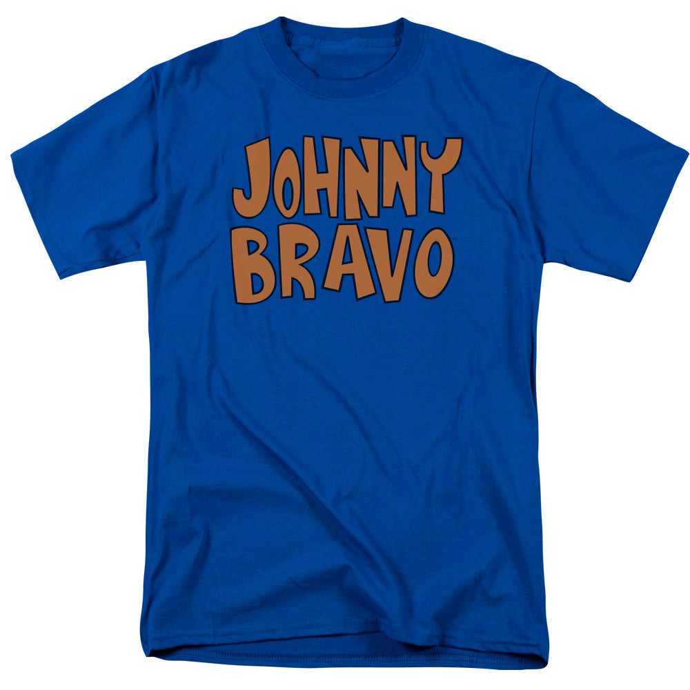AN OFFCIALLY LICENSED JOHNNY BRAVO JB LOGO MEN'S REGULAR FIT T-SHIRT ROYAL