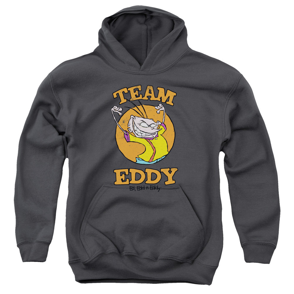 AN OFFCIALLY LICENSED ED EDD N EDDY TEAM EDDY YOUTH HOODIE CHARCOAL