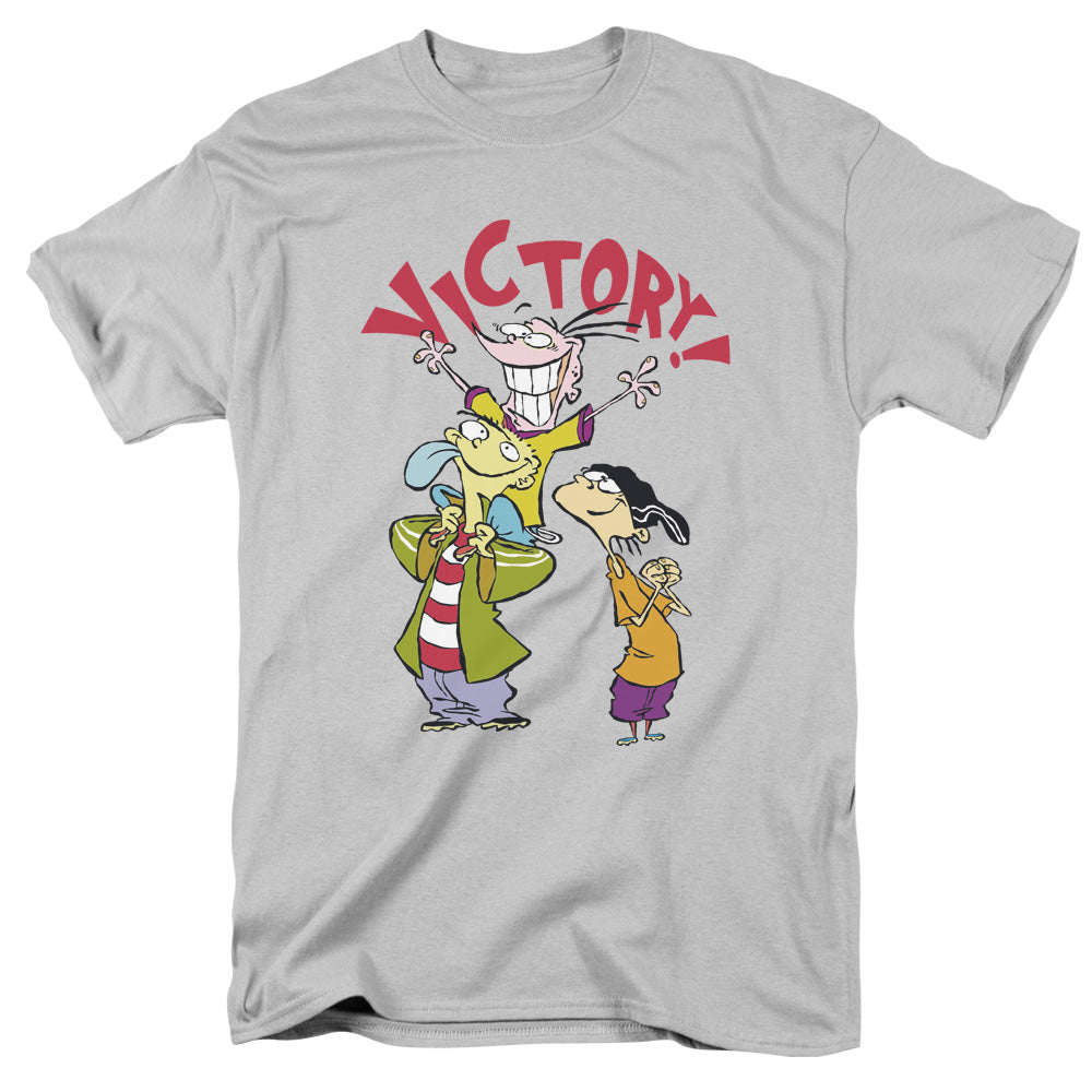 AN OFFCIALLY LICENSED ED EDD N EDDY VICTORY MEN'S REGULAR FIT T-SHIRT SILVER