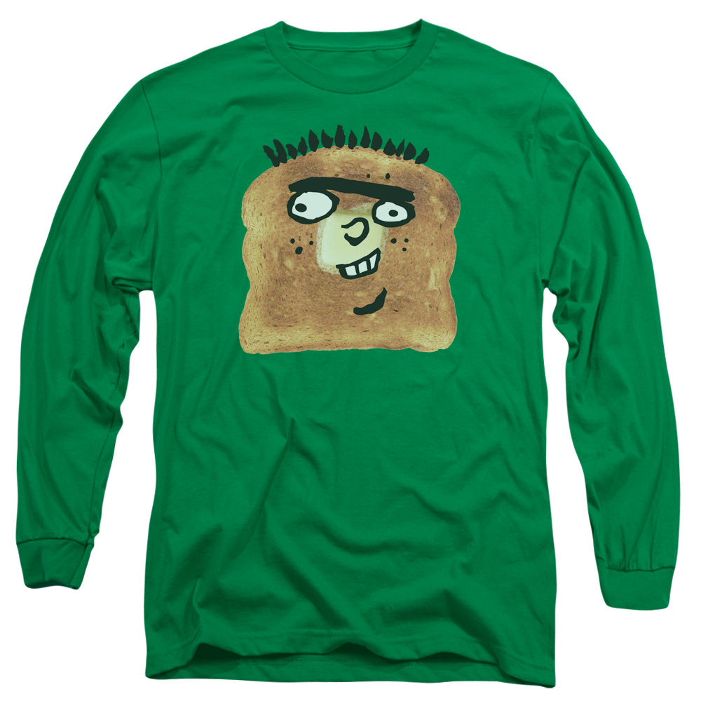 AN OFFCIALLY LICENSED ED EDD N EDDY ED TOAST MEN'S LONG SLEEVE T-SHIRT KELLY GREEN