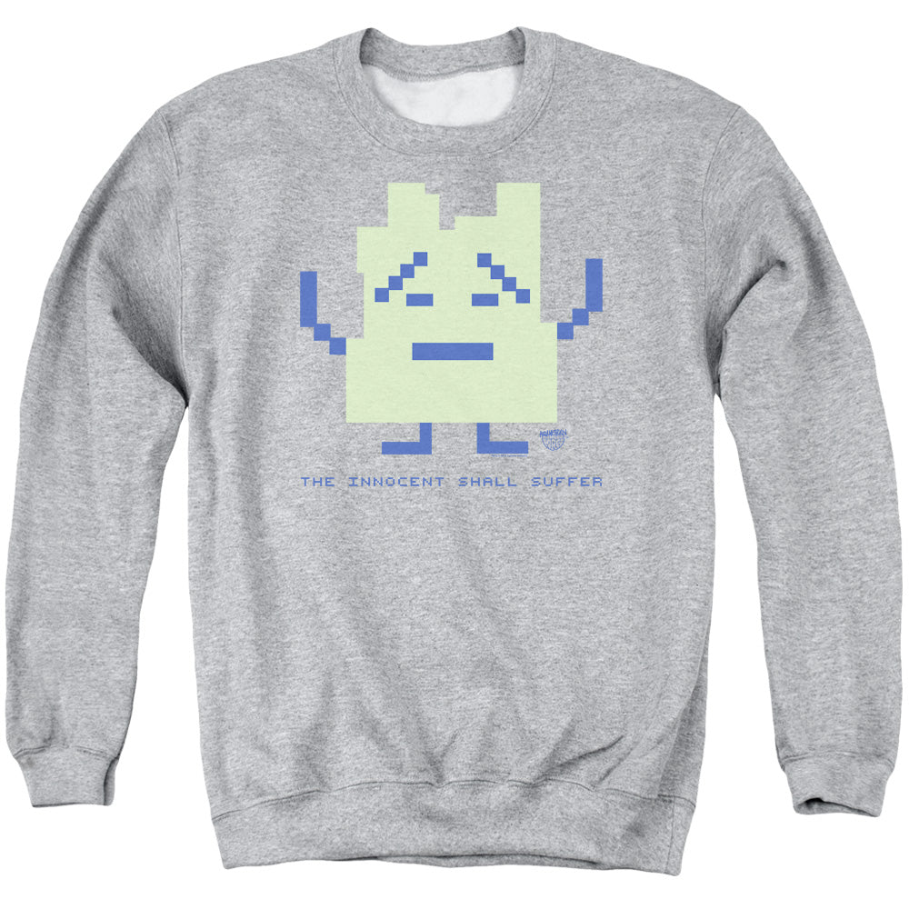 AN OFFCIALLY LICENSED AQUA TEEN HUNGER FORCE INIGNOKT ADULT UNISEX CREWNECK SWEATSHIRT ATHLETIC HEATHER
