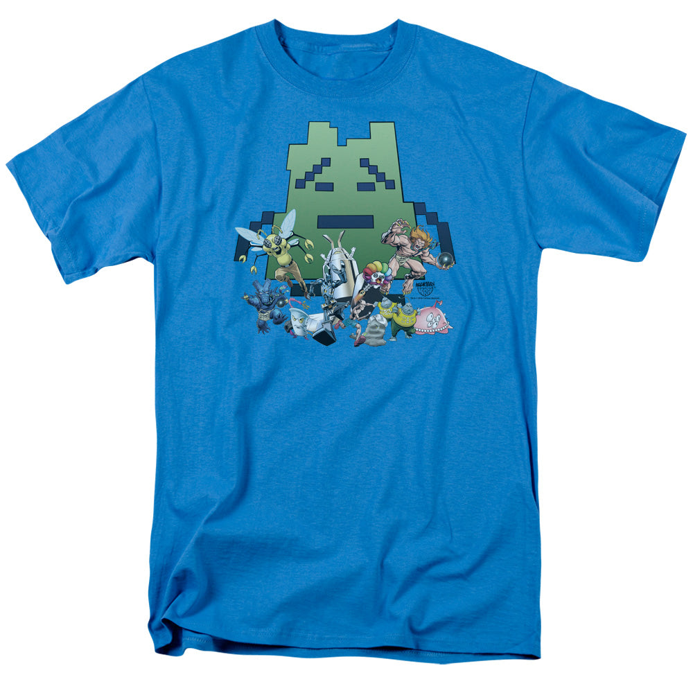 AN OFFCIALLY LICENSED AQUA TEEN HUNGER FORCE GROUP MEN'S REGULAR FIT T-SHIRT TURQUOISE