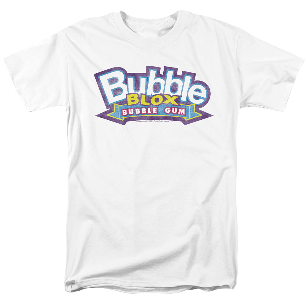 AN OFFCIALLY LICENSED DUBBLE BUBBLE BUBBLE BLOX MEN'S REGULAR FIT T-SHIRT WHITE