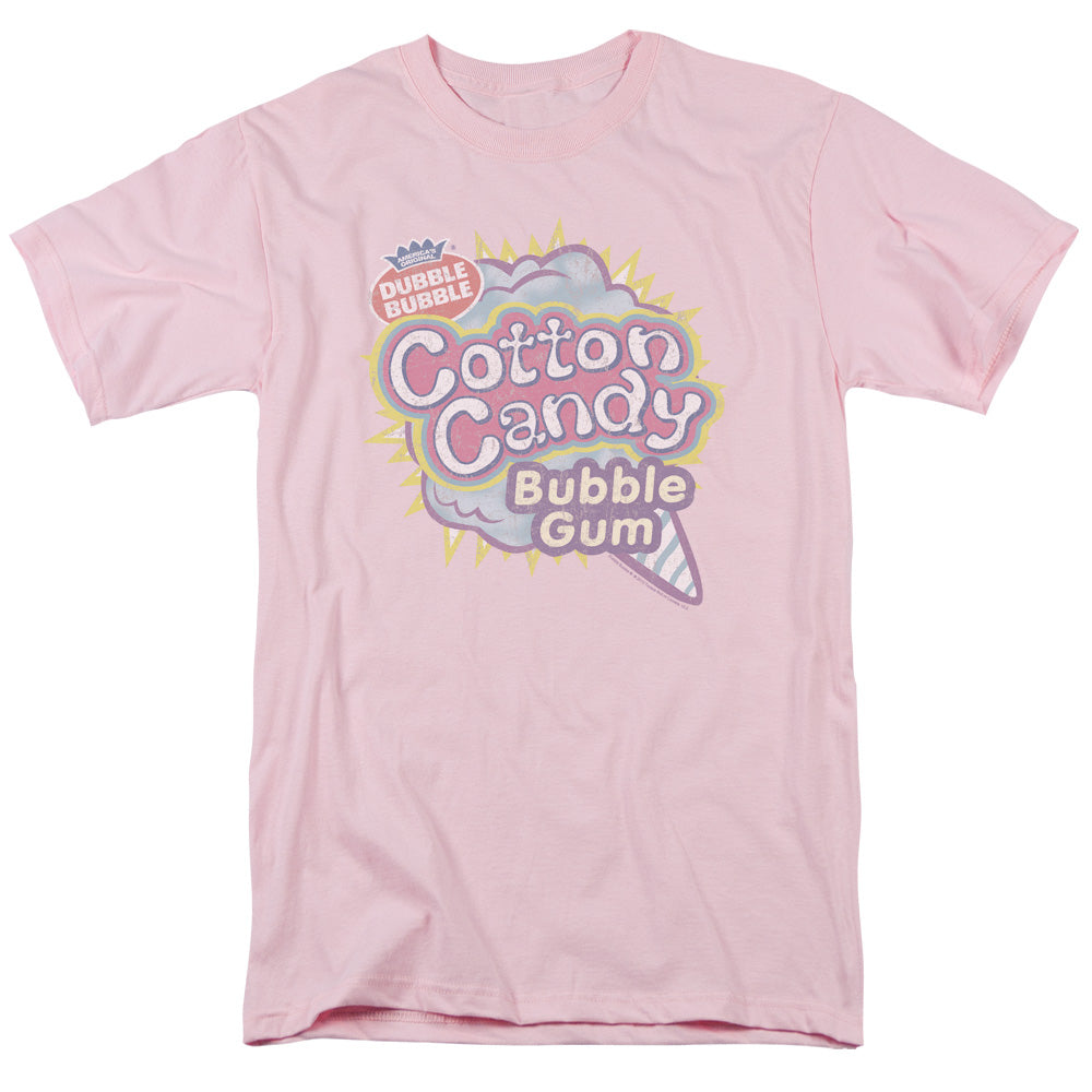 AN OFFCIALLY LICENSED DUBBLE BUBBLE COTTON CANDY MEN'S REGULAR FIT T-SHIRT PINK