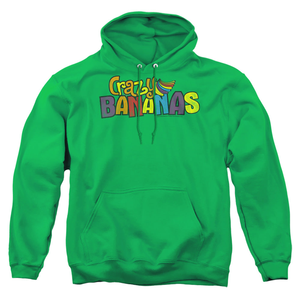 AN OFFCIALLY LICENSED DUBBLE BUBBLE CRAZY BANANAS ADULT UNISEX PULLOVER HOODIE KELLY GREEN