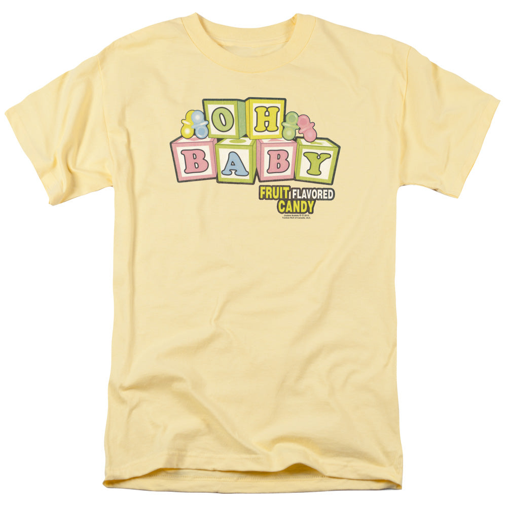 AN OFFCIALLY LICENSED DUBBLE BUBBLE OH BABY MEN'S REGULAR FIT T-SHIRT BANANA