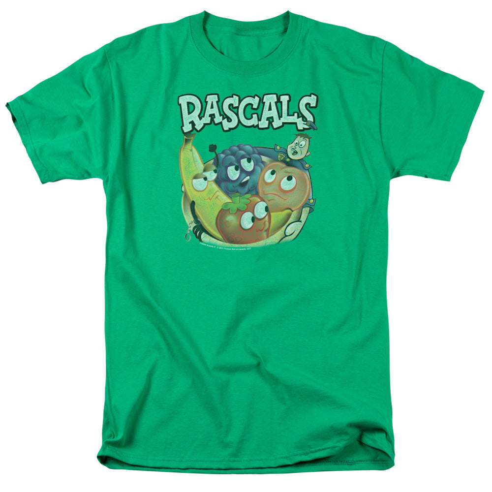 AN OFFCIALLY LICENSED DUBBLE BUBBLE RASCALS MEN'S REGULAR FIT T-SHIRT KELLY GREEN