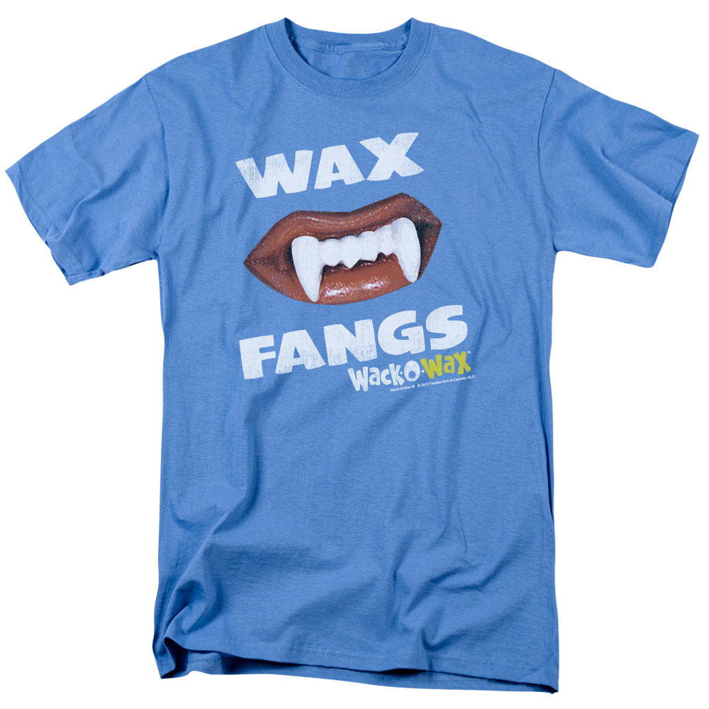 AN OFFCIALLY LICENSED DUBBLE BUBBLE WAX FANGS MEN'S REGULAR FIT T-SHIRT CAROLINA BLUE
