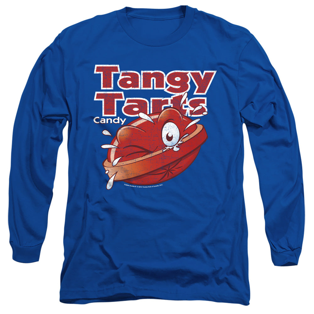 AN OFFCIALLY LICENSED DUBBLE BUBBLE TANGY TARTS MEN'S LONG SLEEVE T-SHIRT ROYAL