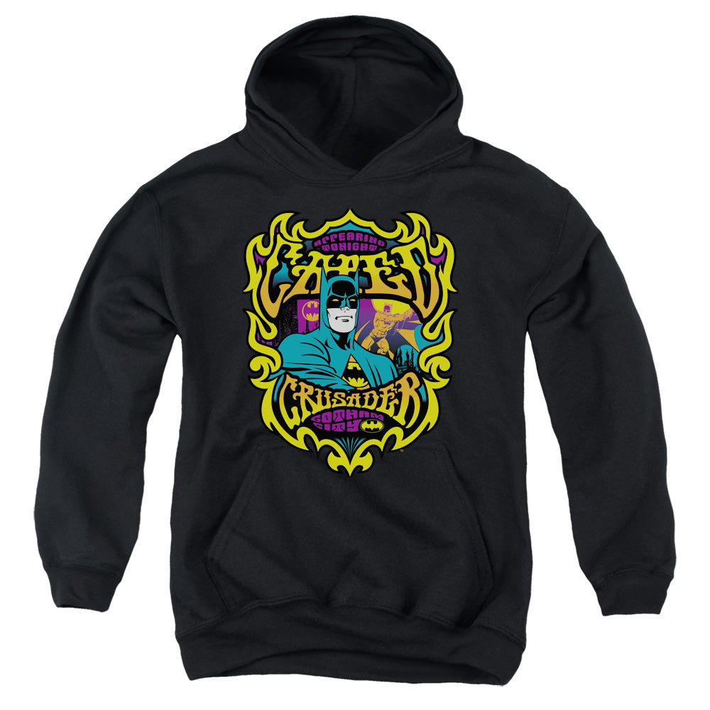 AN OFFCIALLY LICENSED DC APPEARING TONIGHT YOUTH HOODIE BLACK