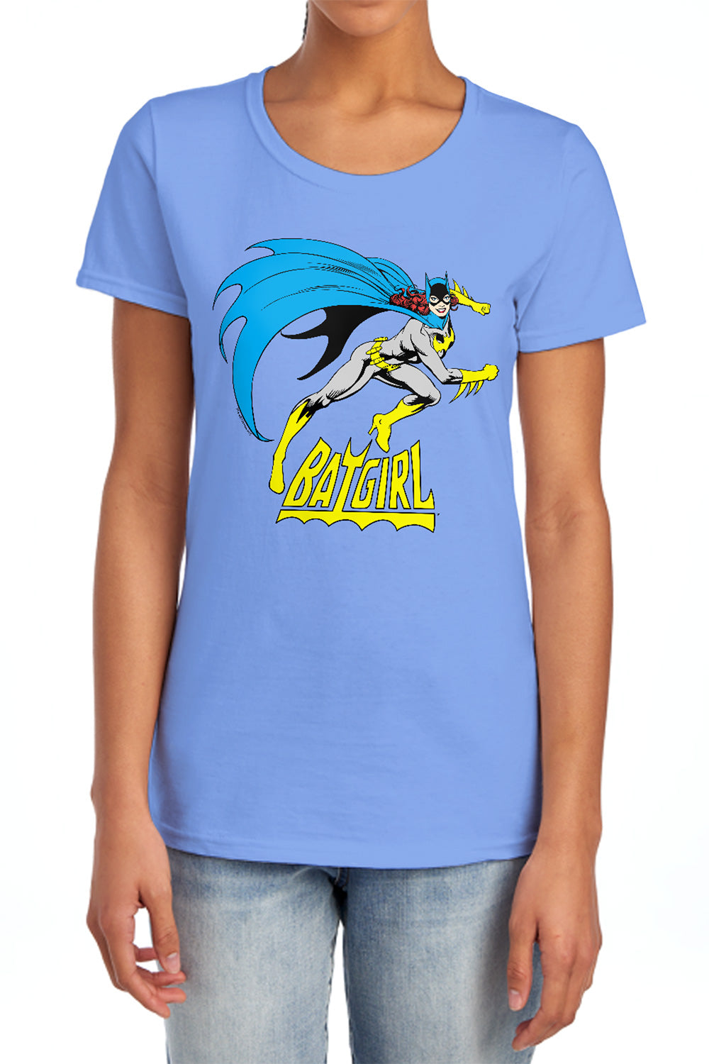 AN OFFCIALLY LICENSED DC BATGIRL BATGIRL IS HOT WOMEN'S REGULAR FIT T-SHIRT CHARCOAL