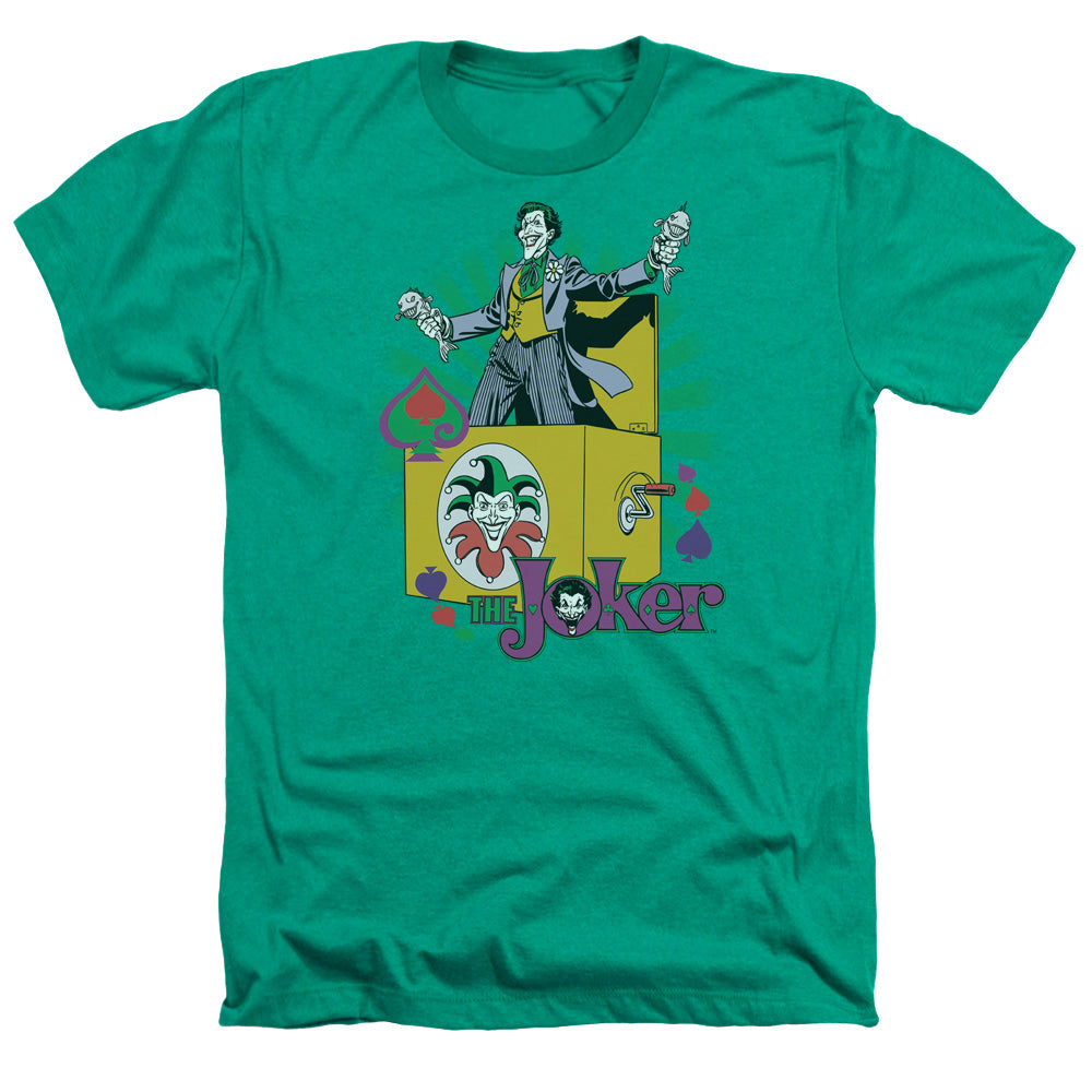 AN OFFCIALLY LICENSED DC THESE FISH ARE LOADED MEN'S HEATHER T-SHIRT KELLY GREEN