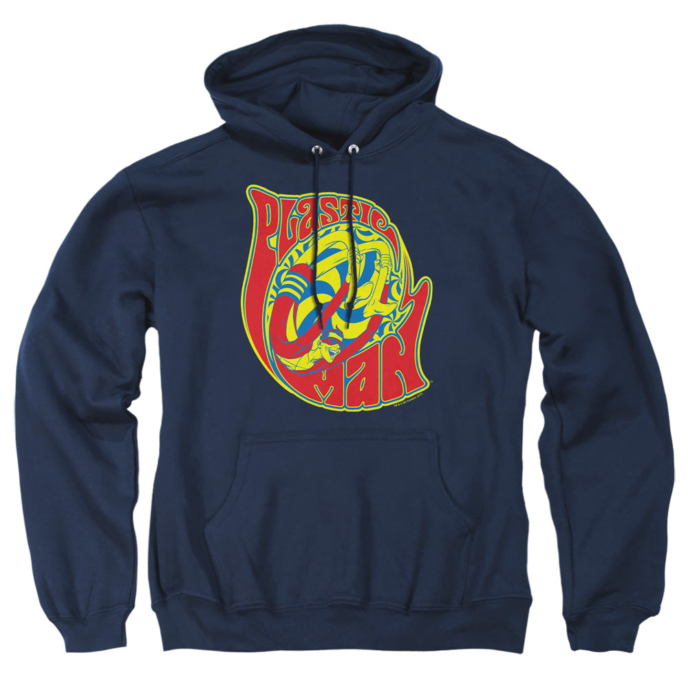 AN OFFCIALLY LICENSED DC HOW I ROLL ADULT UNISEX PULLOVER HOODIE NAVY