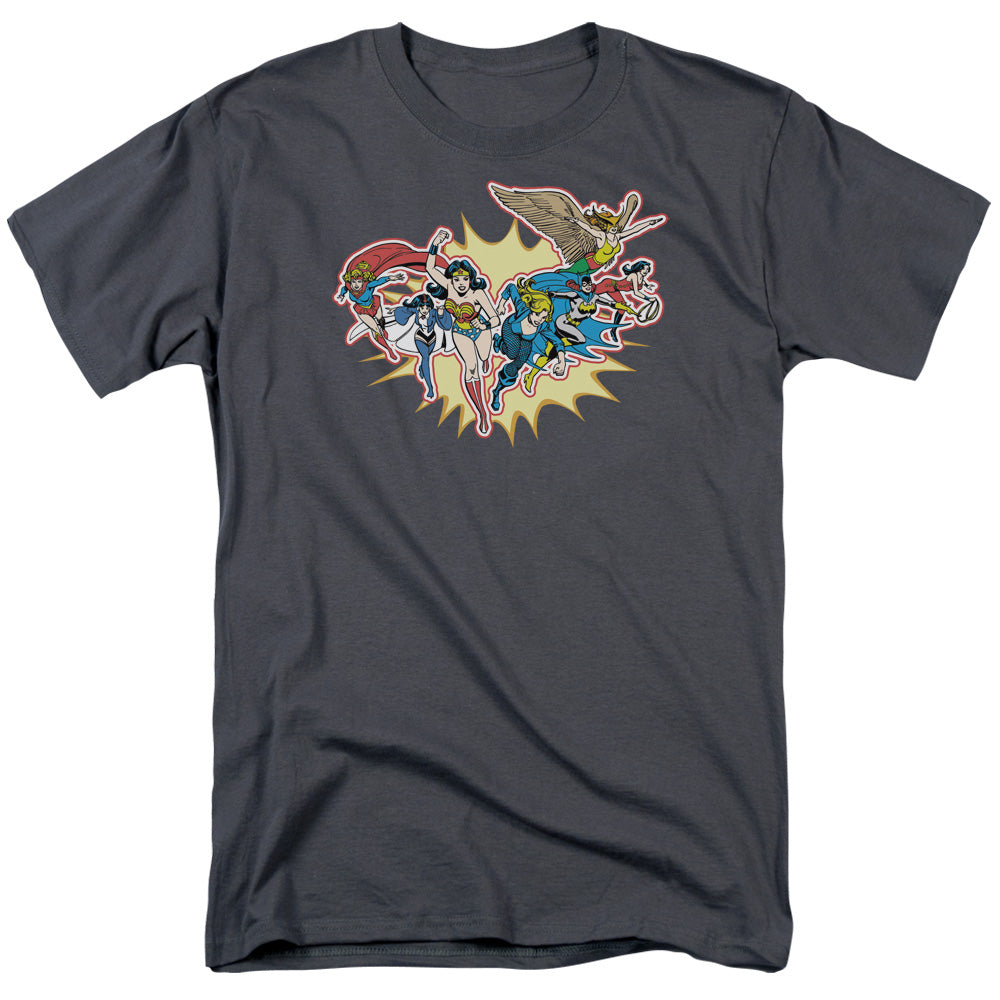 AN OFFCIALLY LICENSED DC PLEASE GET ME MEN'S REGULAR FIT T-SHIRT CHARCOAL