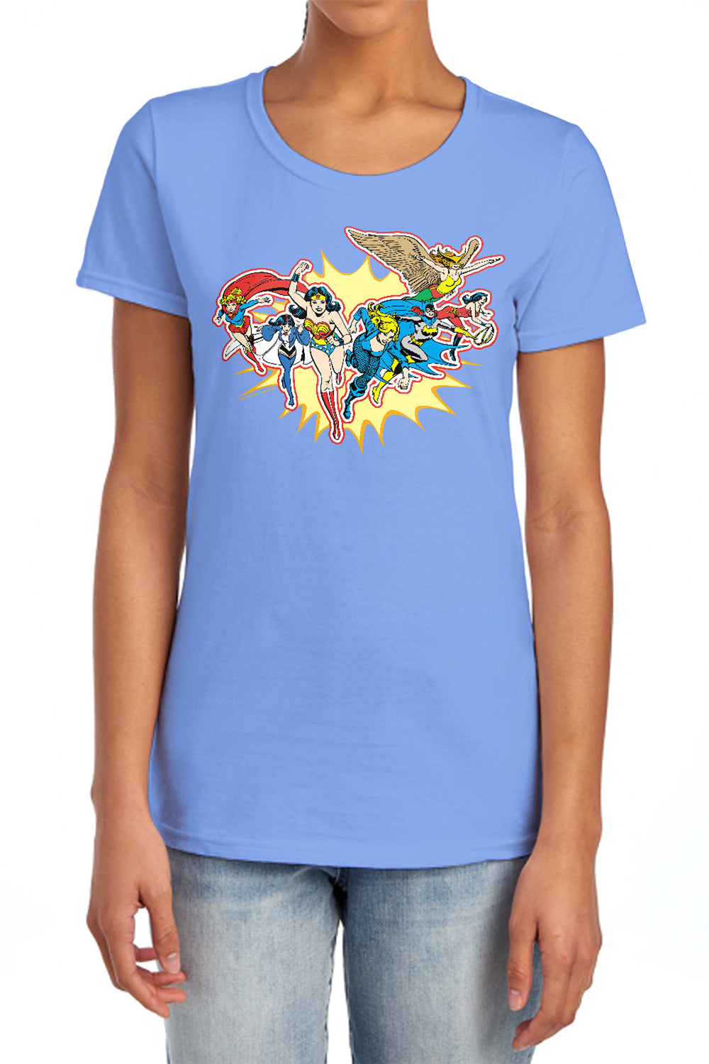 AN OFFCIALLY LICENSED DC PLEASE GET ME WOMEN'S REGULAR FIT T-SHIRT CHARCOAL