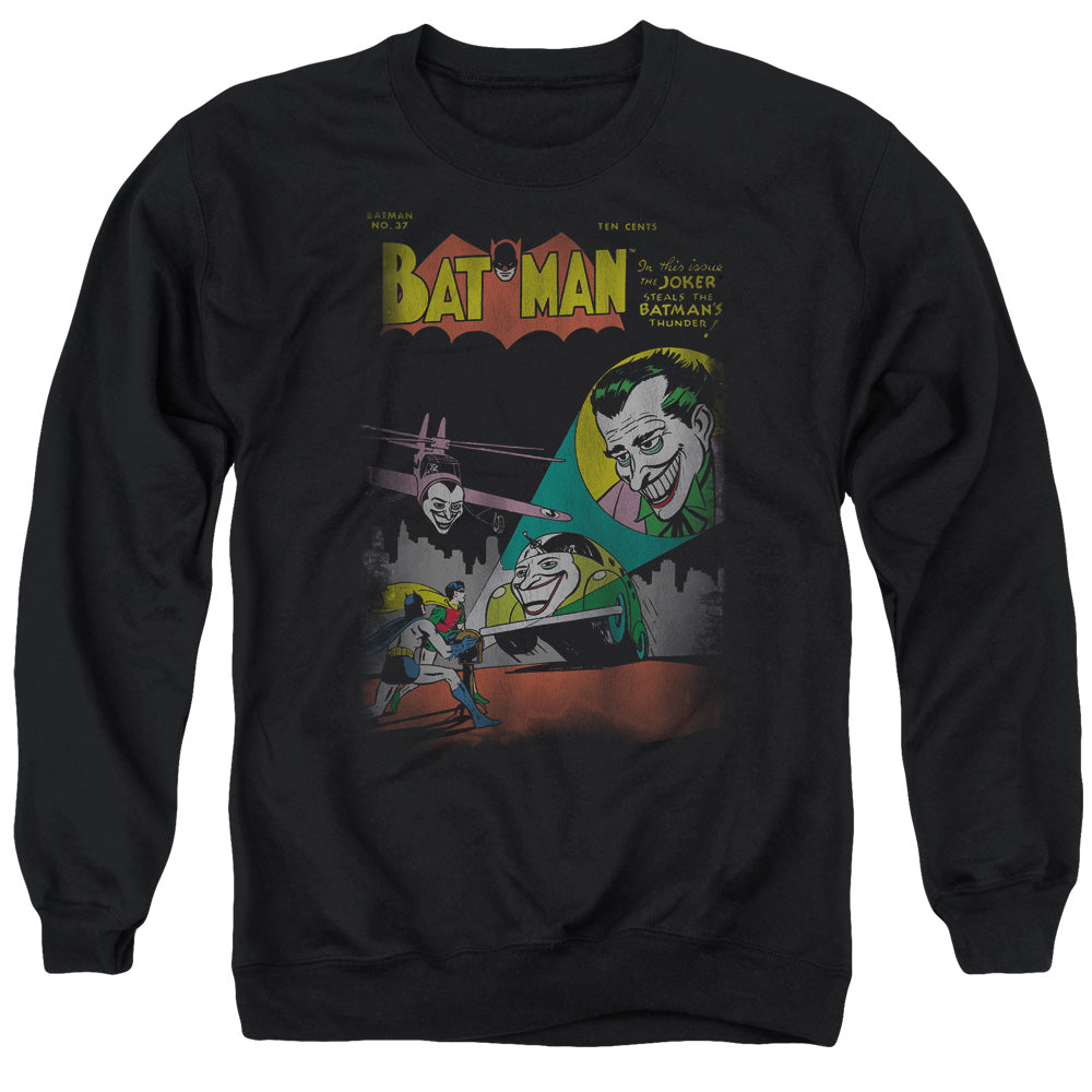 AN OFFCIALLY LICENSED DC WRONG SIGNAL ADULT UNISEX CREWNECK SWEATSHIRT BLACK