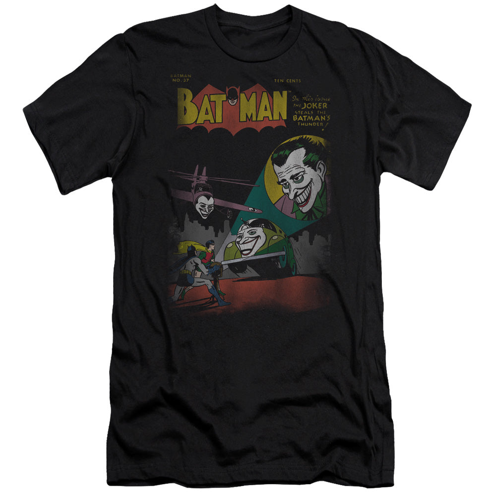 AN OFFCIALLY LICENSED DC WRONG SIGNAL MEN'S PREMIUM SLIM FIT T-SHIRT BLACK