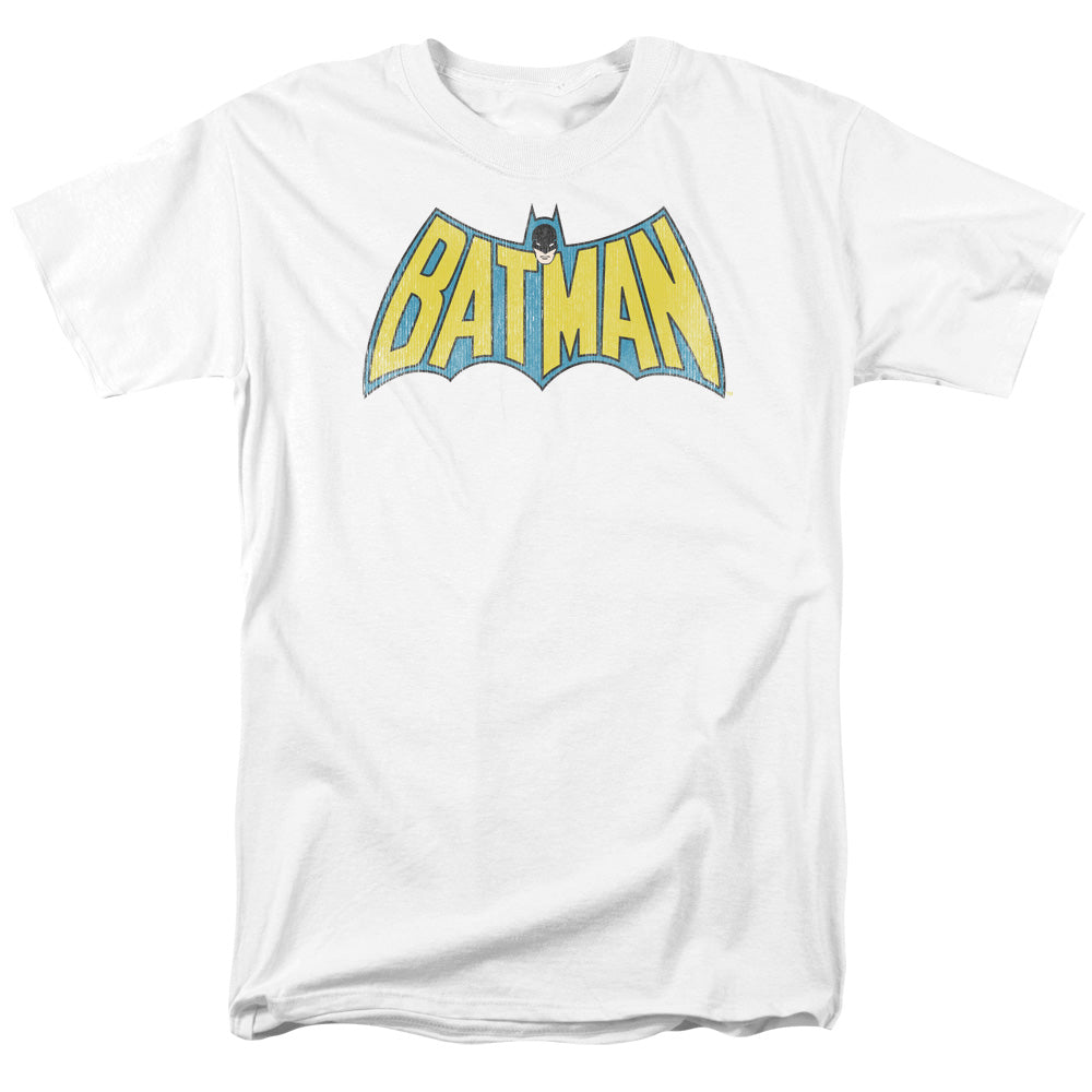 AN OFFCIALLY LICENSED DC CLASSIC BATMAN LOGO MEN'S REGULAR FIT T-SHIRT WHITE