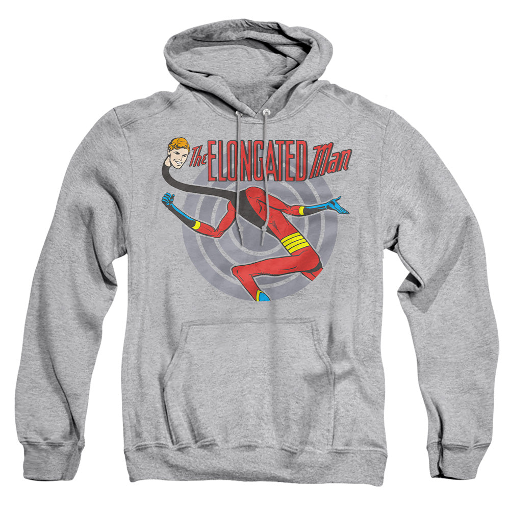 AN OFFCIALLY LICENSED DC ELONGATED MAN ADULT UNISEX PULLOVER HOODIE ATHLETIC HEATHER